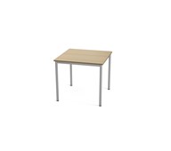 Multiflex bord X 80x80x72-88 cm sølv stel