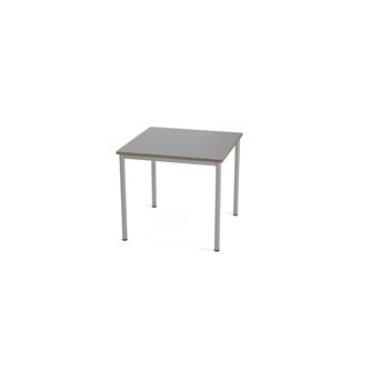 Multiflex bord X 80x80x80 cm sølv stel
