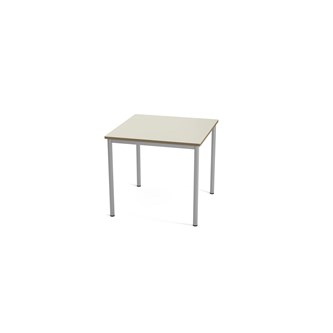 Multiflex bord X 80x80x80 cm sølv stel