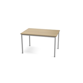 Multiflex bord X 120x80x72-88 cm sølv stel