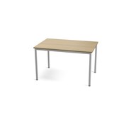 Multiflex bord X 120x80x72-88 cm sølv stel