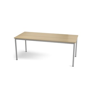 Multiflex bord O 180x80x90 cm sølv stel