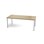 Multiflex bord O 180x80x90 cm sølv stel