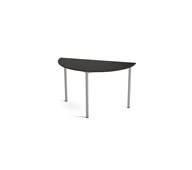 Multiflex bord C halvrund Ø120x72-88 cm sølv stel