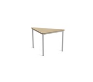 Multiflex trekantbord X 80x80x113x72-88 cm sølv stel