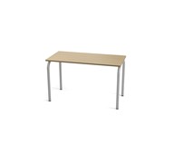 Timeless bord silver X 120x60x72-88 cm