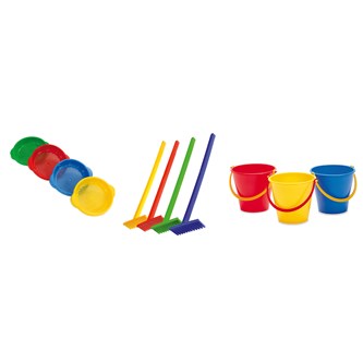 Spandesæt med river og sier