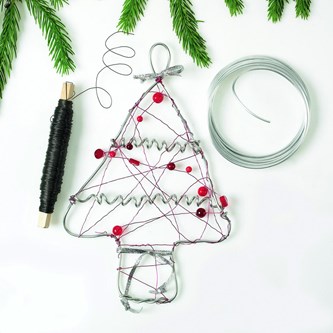 Juletræ i ståltråd