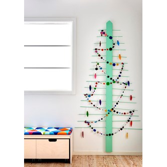 Væg-juletræ