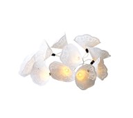 Lyskæde med kniplingspapir