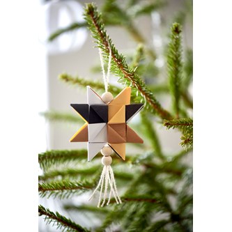 Papirstjerne med frynse