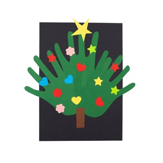Et juletræ af hænder