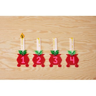 Adventslys af rørperler