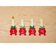 Adventslys af rørperler