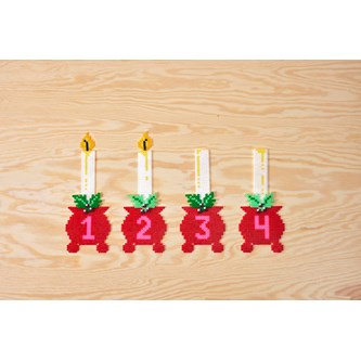 Adventslys af rørperler