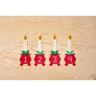 Adventslys af rørperler