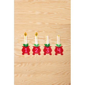 Adventslys af rørperler