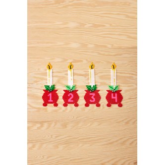 Adventslys af rørperler