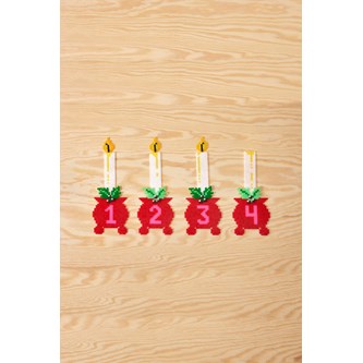 Adventslys af rørperler