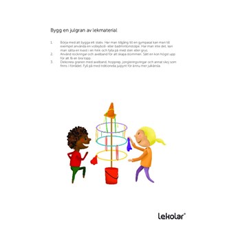 Juleleg – Byg et juletræ af legematerialer