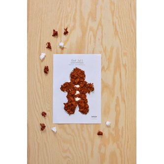 Gratis skabelon: Peberkagemand til farvelægning