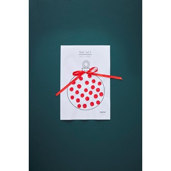 Gratis skabelon: Julekugle