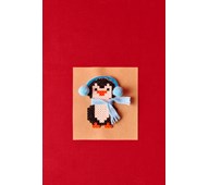 Pingvinkort med perler