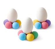 Pastelfarvet æggeholder