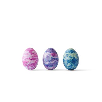 Batikfarvede æg