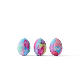 Akvarelfarvede æg