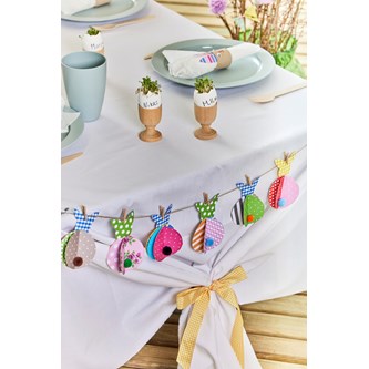 Påskeharer på rad og række