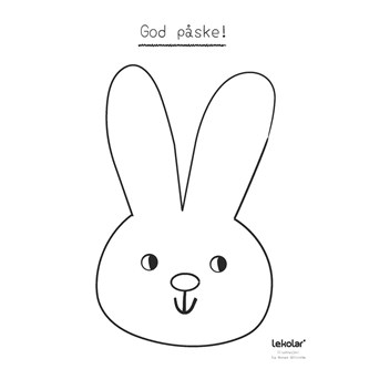 Påskehare, gratis skabelon