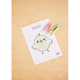 Påskekylling, gratis skabelon