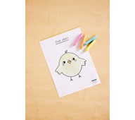 Påskekylling, gratis skabelon