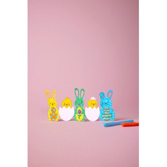 Gratis skabelon til påsketog