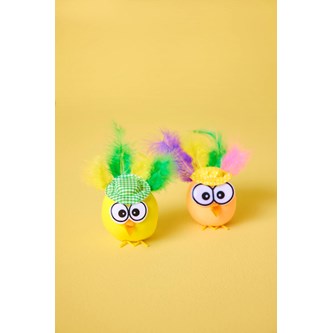 Kylling af ler med hat