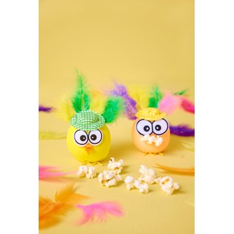 Kylling af ler med hat