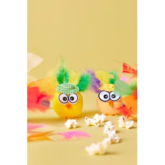 Kylling af ler med hat