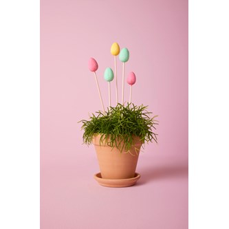 Blomsterpinde i pastelfarver