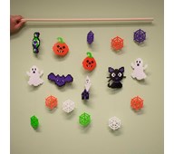 Halloween-guirlander af rørperler