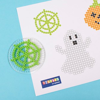 Halloween-guirlander af rørperler
