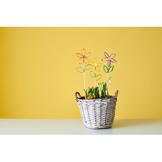 Blomst af toiletruller/papruller