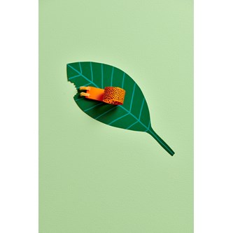 Snegl på et blad