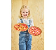 Pizza af paptallerken