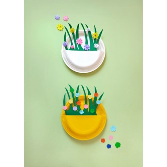 En blomstertallerken