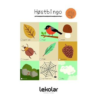 Efterårsbingo – gratis materiale