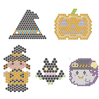 Aquabeads Halloween – gratis skabeloner