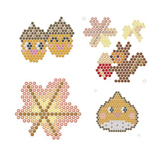 Aquabeads efterår – gratis skabeloner