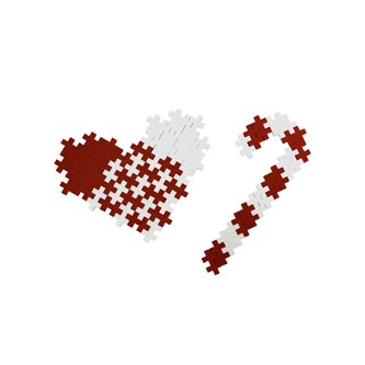 Julepynt af PLUS-PLUS