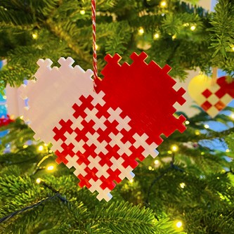 Julepynt af PLUS-PLUS